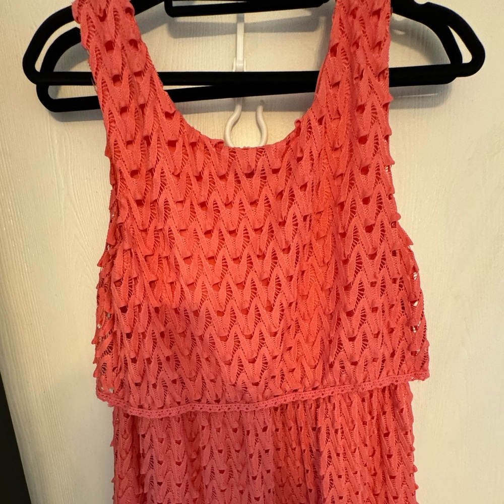 Lily Rose fully lined coral dress size XL great condition